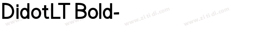 DidotLT Bold字体转换